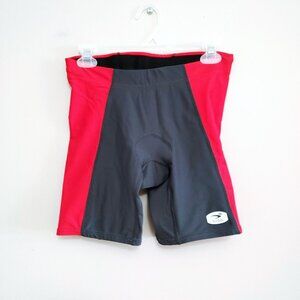 Sugoi Men's Large Cycling Shorts Red Gray Size Medium Trilite Biking Shorts